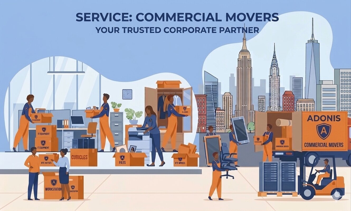 Commercial movers NYC - Adonis NYC Movers office relocation