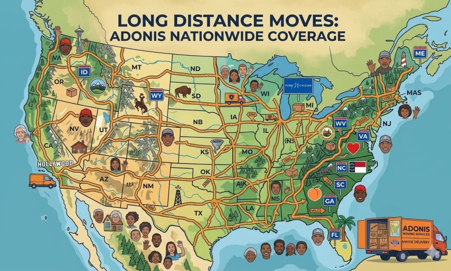 Long distance movers NYC - Adonis NYC Movers out of state relocation