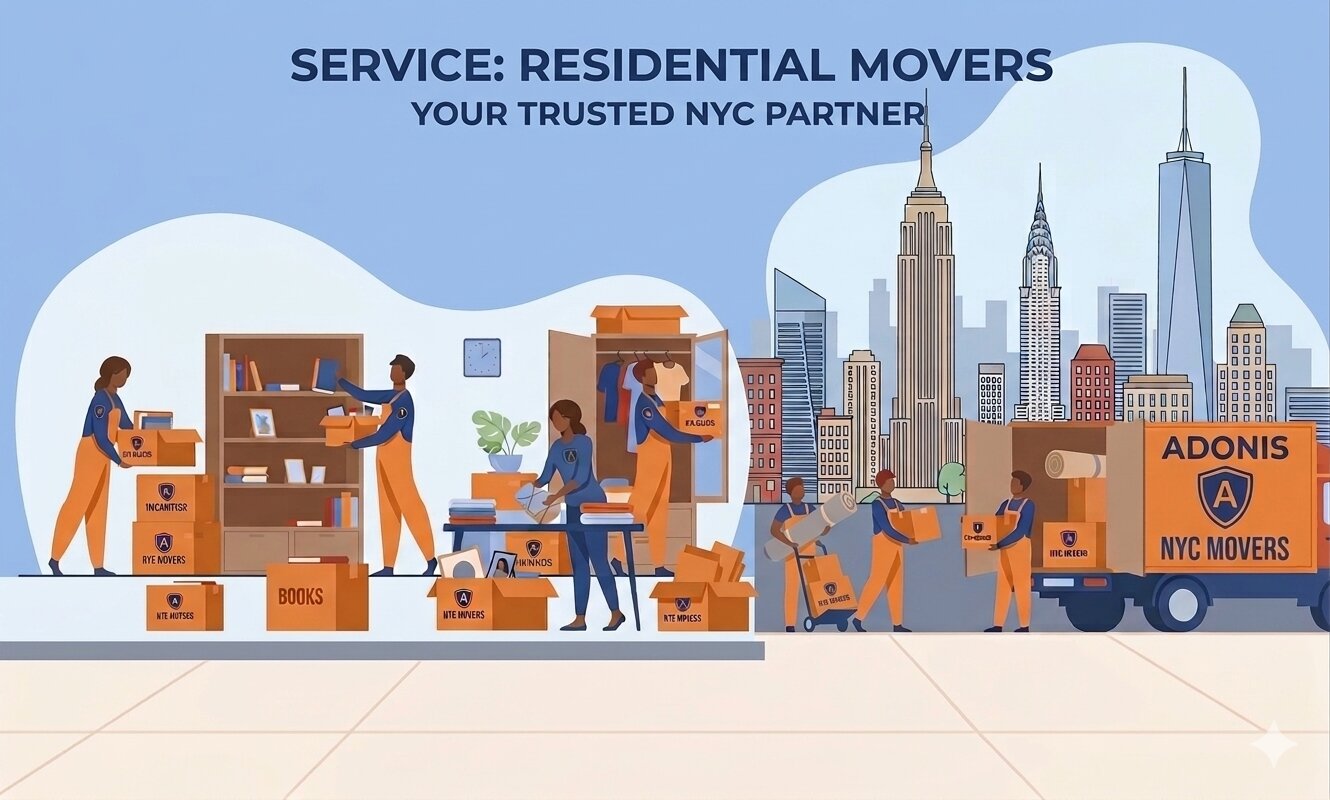 Residential movers NYC - Adonis NYC Movers apartment and home relocation